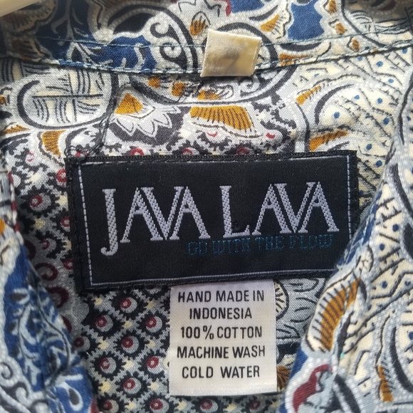 Java Lava Vintage abstract Hawaiian shirt - Picture 3 of 6
